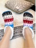 Abstract Patterned Indoors Anti-Slippery  Winter Slipper Socks (12 Pairs)